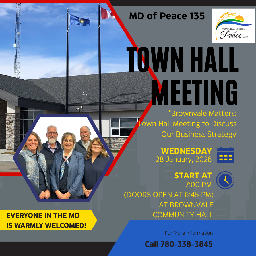 Town Hall Meeting - Brownvale Matters | Municipal District of Peace ...